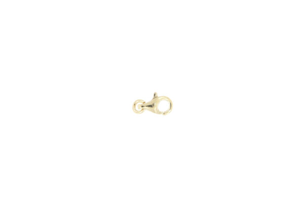 Moschettone a pera - 0,8 cm - placcato oro
